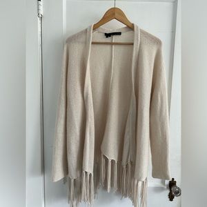 100% Cashmere Ivory Shawl/Sweater